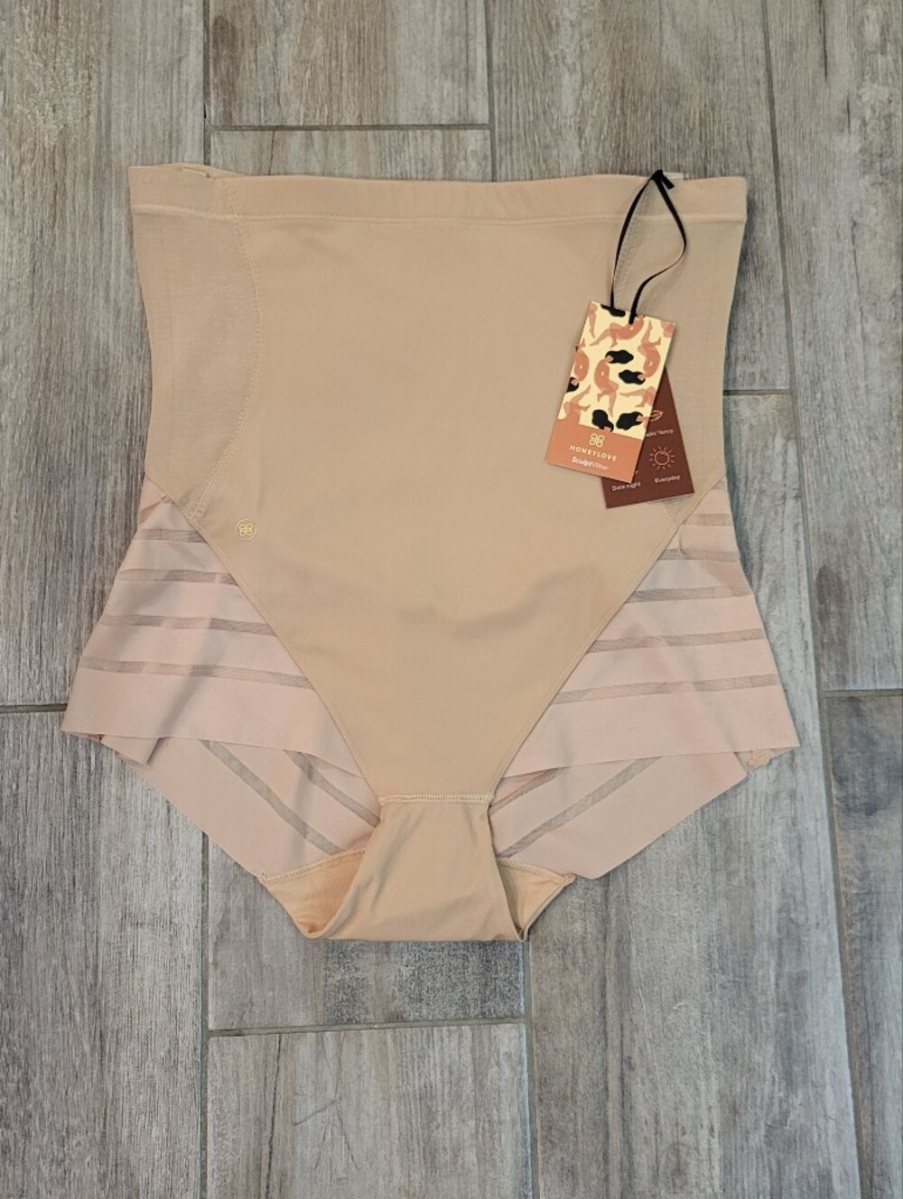 Honeylove Queen Brief High Waisted Shapewear Sand Nude Size 2X